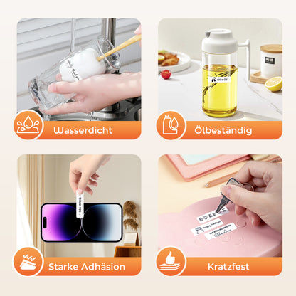 JIOCDX White Label for D30 Label Maker Machine with Tape for Smartphone