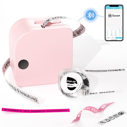JIOCDX P12 Bluetooth Label Maker Machine with Tape for Smartphone, Mini Label Maker with Multiple Templates Icons